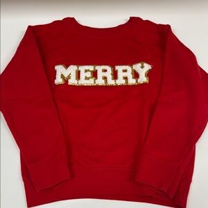 Red Merry Kids Sweatshirt